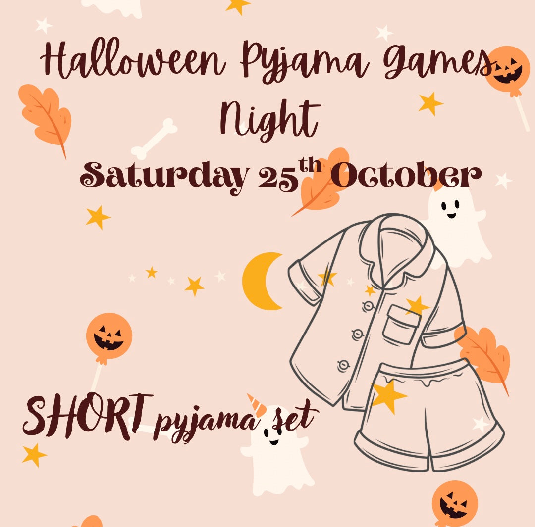 PRE ORDER; SHORTS Halloween Games Night