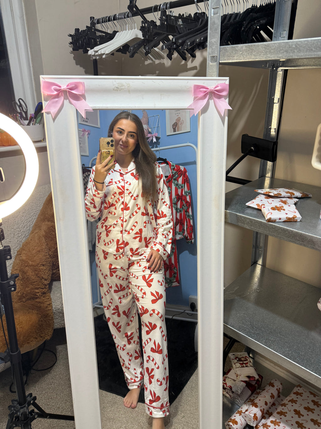 Candy Cane Wishes Christmas pyjama set