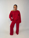 LOLA red loungewear set