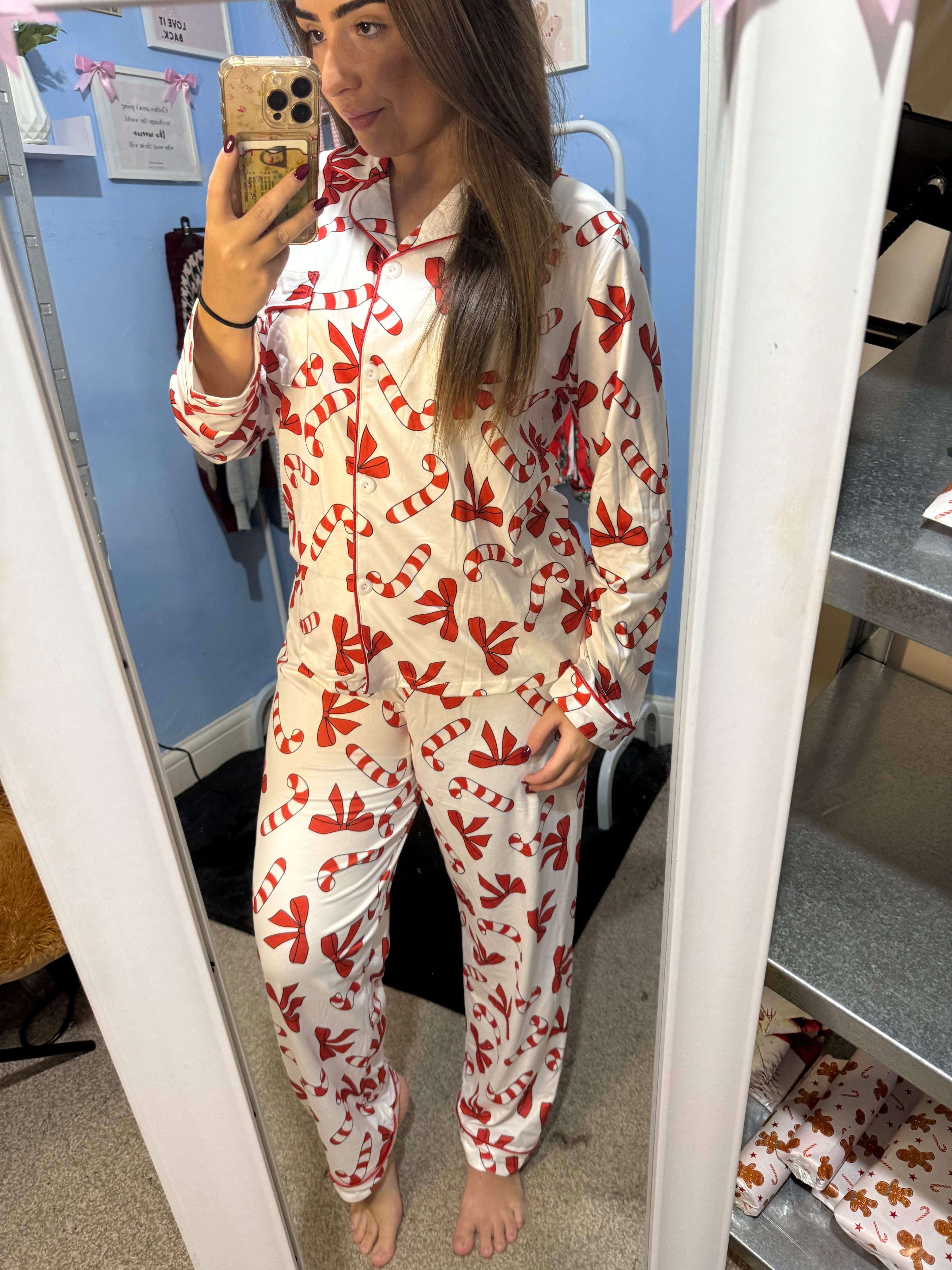 Candy Cane Wishes Christmas pyjama set