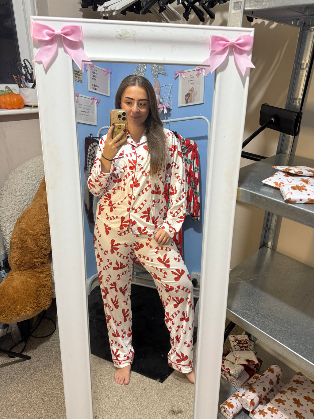 Candy Cane Wishes Christmas pyjama set