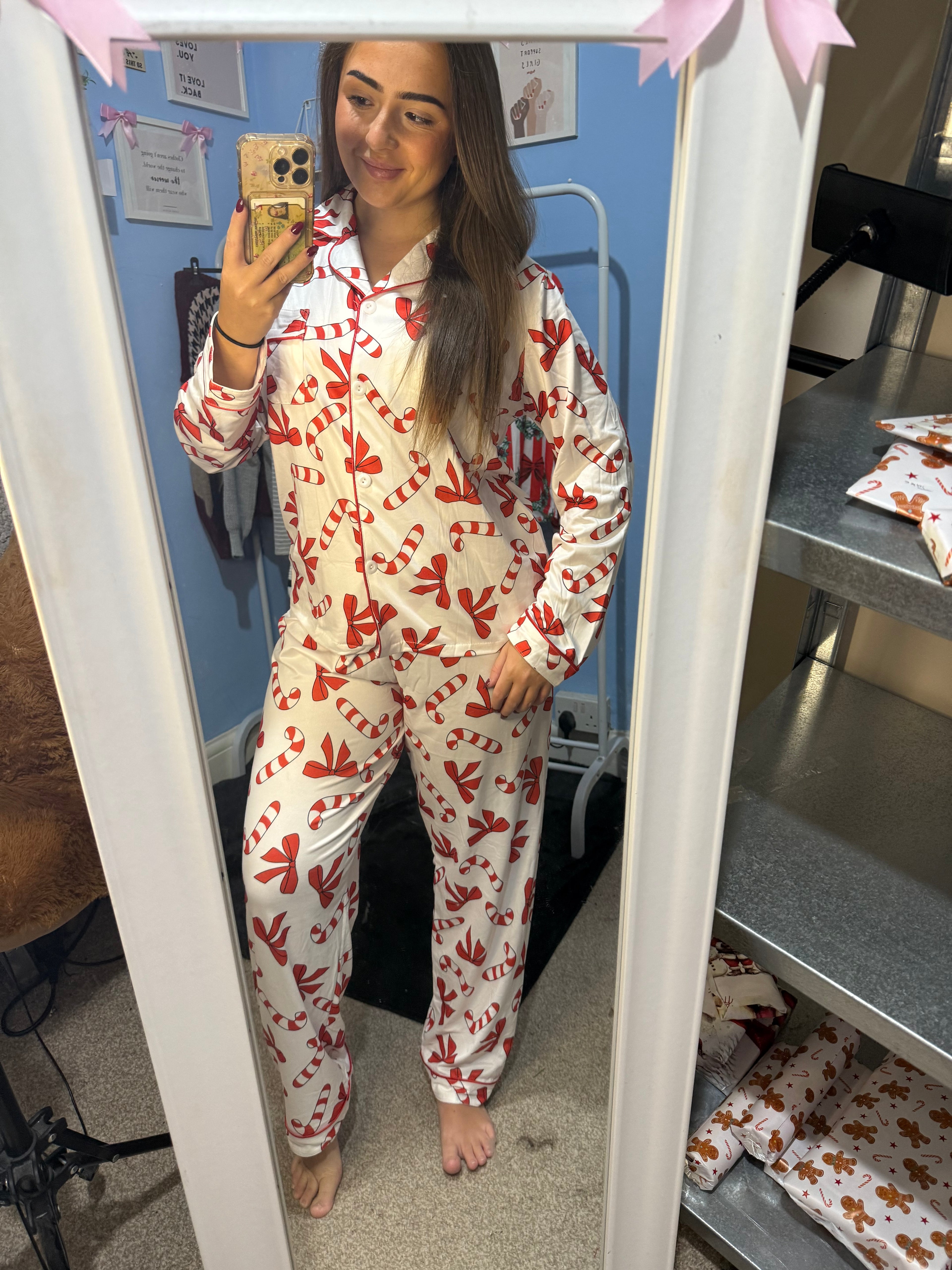 Candy Cane Wishes Christmas pyjama set
