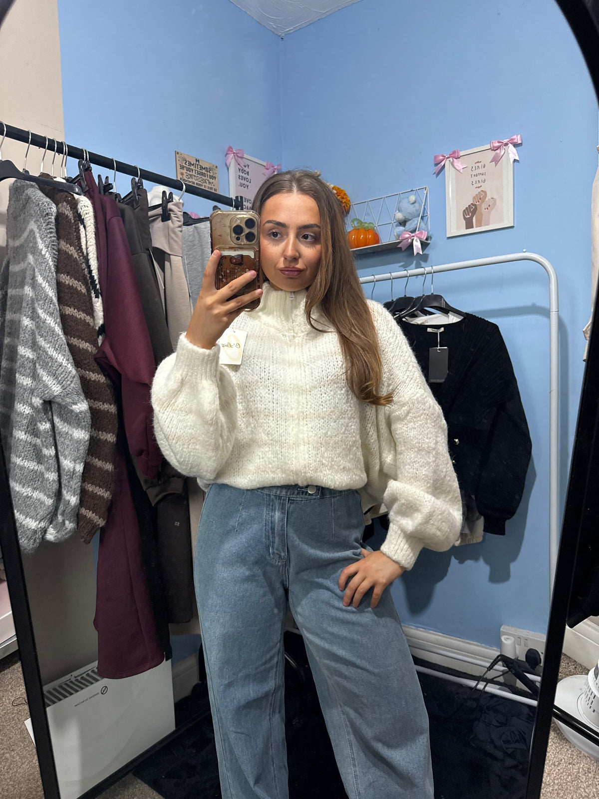 Cozy Striped Knit Sweater for Women - Soft and Warm Pullover