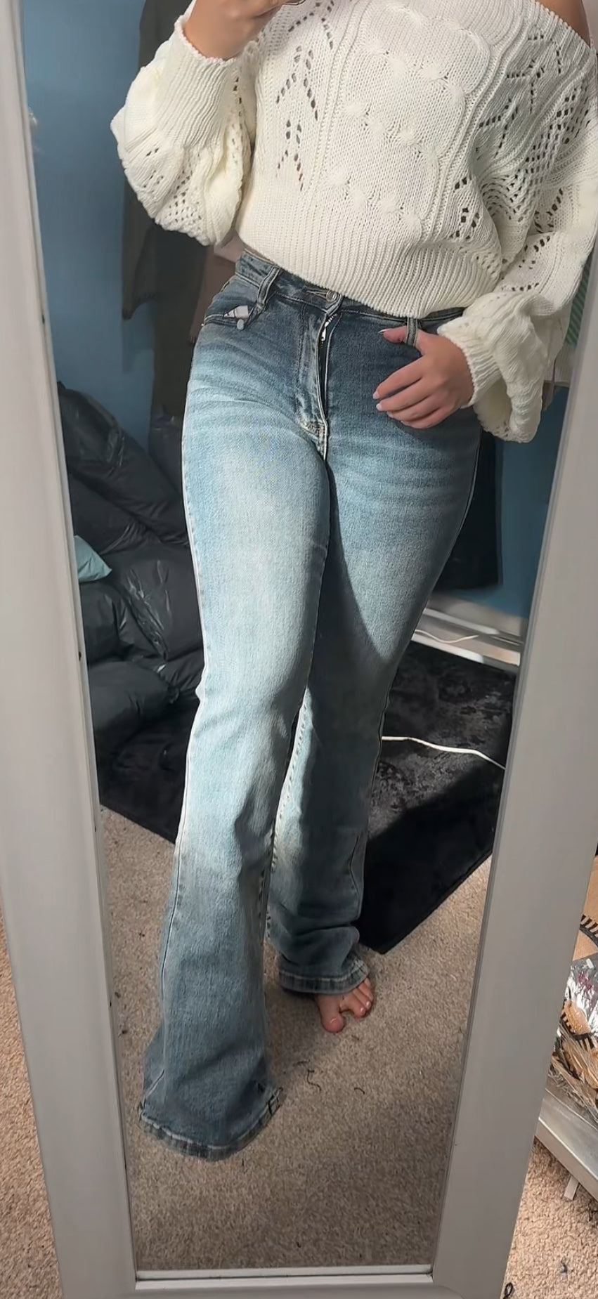 JOLIE flared denim jeans